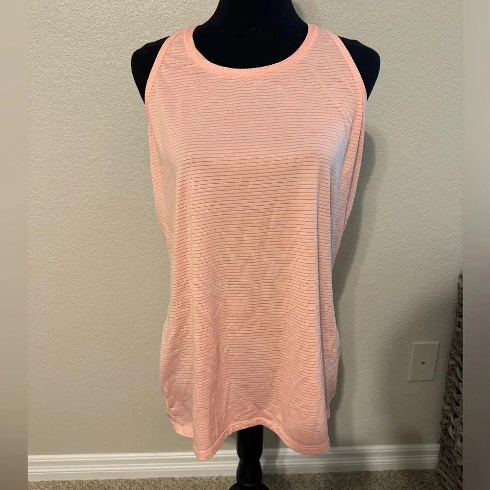 Athleta Salmon Ribbed Tank top Size L